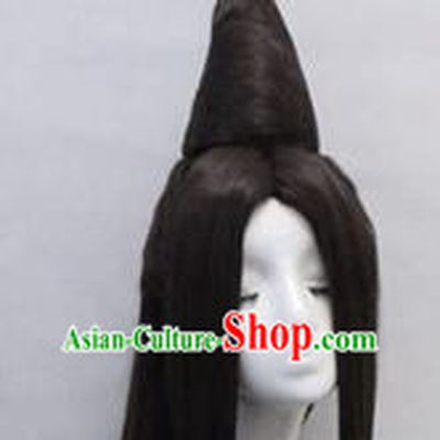Chinese Ancient Cosplay Princess Wigs Traditional Chignon Handmade Wig Sheath