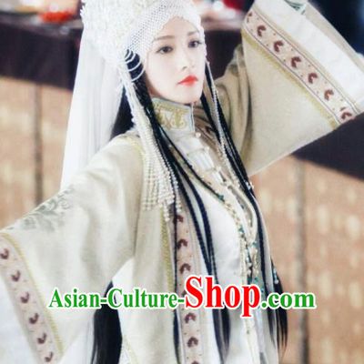 Chinese Ancient Drama Ruyi Royal Love in the Palace Minority Imperial Concubine Embroidered Costumes and Headpiece for Women