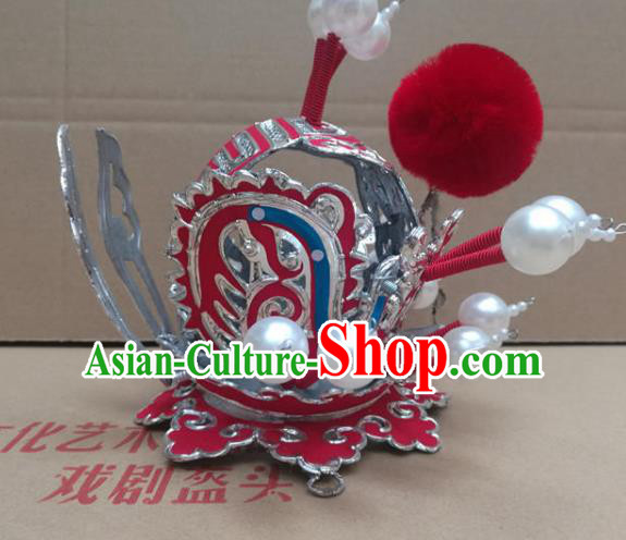 Traditional Chinese Beijing Opera Hairdo Crown Peking Opera Hair Accessories for Men Traditional Chinese Beijing Opera Hairdo Crown Peking Opera Hair Accessories for Men