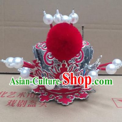 Traditional Chinese Beijing Opera Hairdo Crown Peking Opera Hair Accessories for Men
