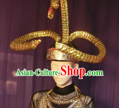 Halloween Cosplay Egypt Snake Hair Accessories Brazilian Carnival Parade Headwear for Men Halloween Cosplay Egypt Snake Hair Accessories Brazilian Carnival Parade Headwear for Men