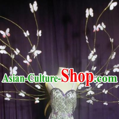 Halloween Cosplay Stage Show Props Accessories Brazilian Carnival Parade Butterfly Wings for Women