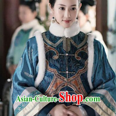 Chinese Ancient Drama Ruyi Royal Love in the Palace Imperial Concubine Embroidered Costumes and Headpiece for Women