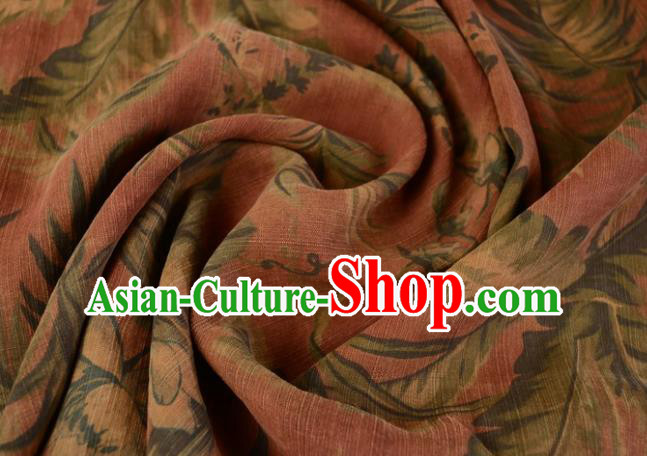 Asian Chinese Traditional Pattern Silk Design Brocade Fabric Chinese Gambiered Guangdong Gauze Material