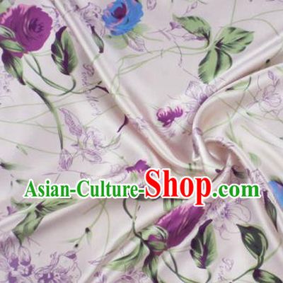 Asian Chinese Traditional Pattern Design Pink Brocade Fabric Silk Fabric Chinese Material
