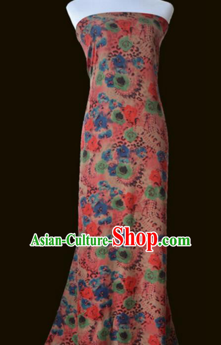 Asian Printing Gambiered Guangdong Gauze Material Chinese Traditional Pattern Silk Design Brocade Fabric Asian Printing Gambiered Guangdong Gauze Material Chinese Traditional Pattern Silk Design Brocade Fabric
