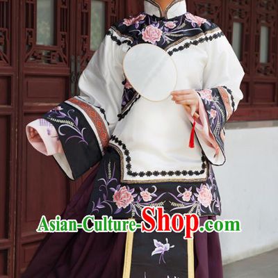 Traditional Chinese Qing Dynasty Nobility Lady Xiuhe Suits Ancient Drama Costumes for Women