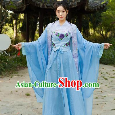 Traditional Chinese Northern and Southern Dynasties Princess Hanfu Dress Ancient Drama Peri Costumes for Women
