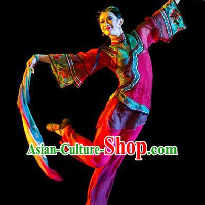 Chinese Traditional Classical Dance Costumes Stage Performance Yanko Dance Clothing for Women