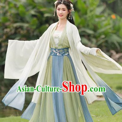 Chinese Ancient Tang Dynasty Nobility Lady Historical Costumes Traditional Princess Hanfu Dress for Women