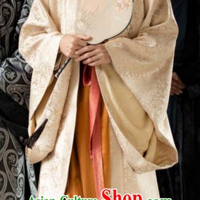 Chinese Ancient Drama The Story of MingLan Song Dynasty Infanta Embroidered Historical Costumes and Headpiece Complete Set