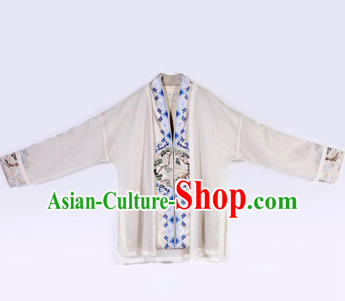 Chinese Traditional Tang Suit Costumes National Embroidered Overcoat for Men Chinese Traditional Tang Suit Costumes National Embroidered Overcoat for Men