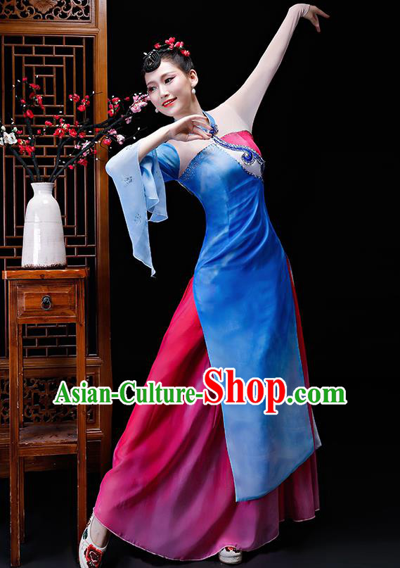 Chinese Traditional Classical Dance Costumes Umbrella Dance Group Dance Dress for Women Chinese Traditional Classical Dance Costumes Umbrella Dance Group Dance Dress for Women