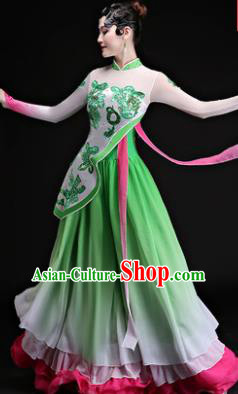 Chinese Traditional Classical Dance Costumes Umbrella Dance Group Dance Green Dress for Women Chinese Traditional Classical Dance Costumes Umbrella Dance Group Dance Green Dress for Women
