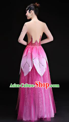 Chinese Traditional Classical Dance Costumes Umbrella Dance Lotus Dance Pink Dress for Women Chinese Traditional Classical Dance Costumes Umbrella Dance Lotus Dance Pink Dress for Women