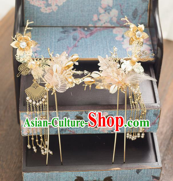 Chinese Ancient Bride Wedding Hair Accessories Hair Clips Hairpins Headwear for Women Chinese Ancient Bride Wedding Hair Accessories Hair Clips Hairpins Headwear for Women