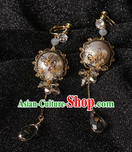 Handmade Wedding Ear Accessories Top Grade Bride Crystal Earrings for Women Handmade Wedding Ear Accessories Top Grade Bride Crystal Earrings for Women