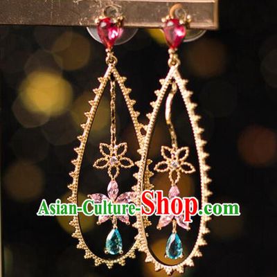 Handmade Wedding Ear Accessories Top Grade Bride Hanfu Earrings for Women
