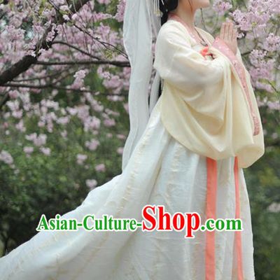 Chinese Traditional Tang Dynasty Palace Princess Historical Costumes Ancient Peri Court Maid Hanfu Dress for Women