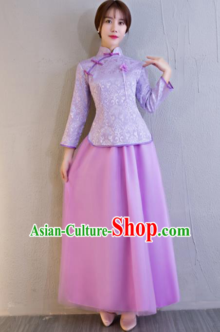 Chinese Traditional Bride Purple Xiuhe Suits Ancient Handmade Wedding Costumes for Women Chinese Traditional Bride Purple Xiuhe Suits Ancient Handmade Wedding Costumes for Women