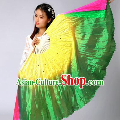 Chinese Traditional Folk Dance Props Classical Dance Fans Silk Fans
