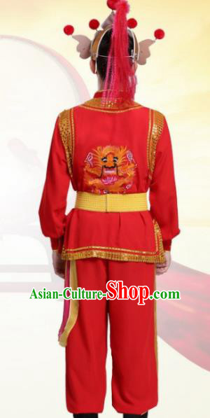 Chinese Traditional Folk Dance Costumes Ancient Beijing Opera Takefu Clothing for Men