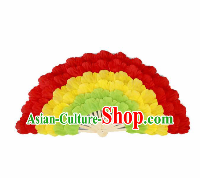 Chinese Traditional Folk Dance Props Classical Dance Fans Red Peony Fans Chinese Traditional Folk Dance Props Classical Dance Fans Red Peony Fans