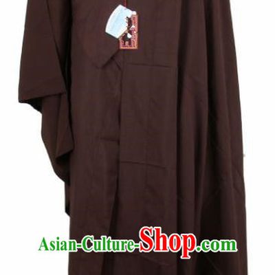 Chinese Traditional Buddhist Monk Coffee Costumes Buddhism Monks Cassock for Men