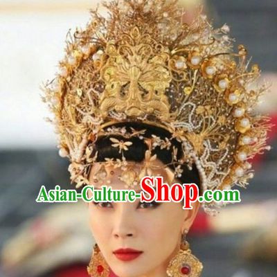 Top Traditional Thailand Empress Imperial Crown Hair Accessories Princess Headwear