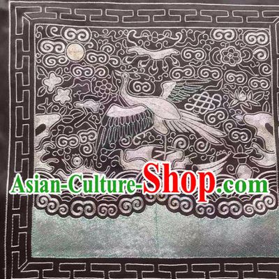Chinese Traditional Embroidery Craft Embroidered Silk Patches Embroidering Accessories