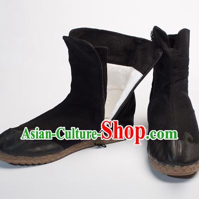 Chinese Traditional Martial Arts Shoes Kung Fu Shoes Black Boots Shoes for Men