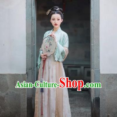 Chinese Ancient Song Dynasty Princess Hanfu Dress Historical Costumes Complete Set for Women