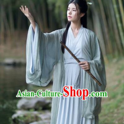 Chinese Jin Dynasty Historical Costumes Ancient Princess Hanfu Dress Complete Set for Women