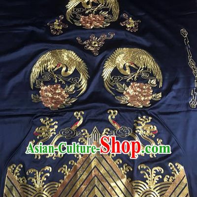 Chinese Traditional Handmade Embroidery Craft Embroidered Cloth Patches Embroidering Silk Piece