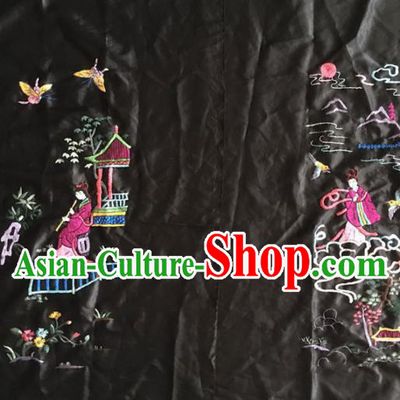 Chinese Traditional Handmade Embroidery Craft Embroidered Peri Patches