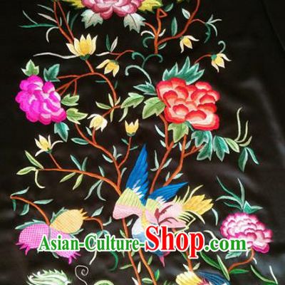 Asian Chinese Traditional Embroidered Kylin Silk Patches Handmade Embroidery Craft