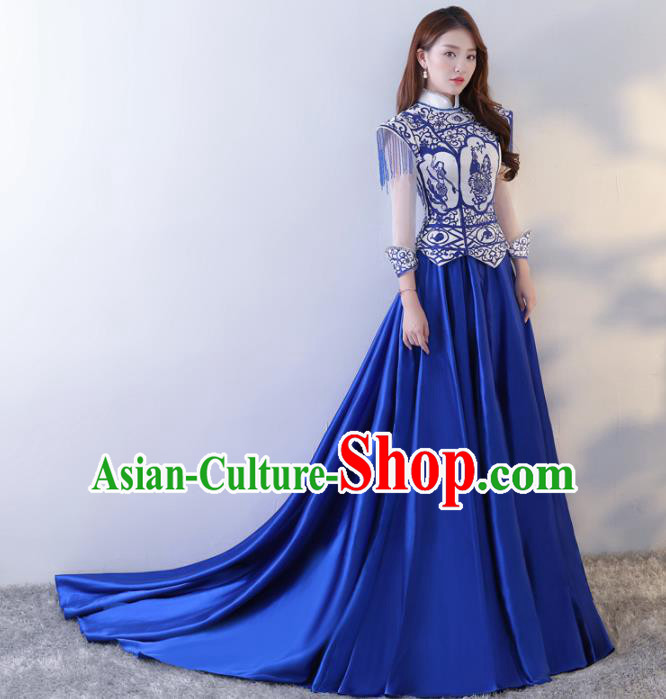 Chinese Traditional Costumes Elegant Cheongsam Full Dress for Women Chinese Traditional Costumes Elegant Cheongsam Full Dress for Women