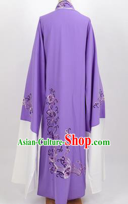 Professional Chinese Traditional Beijing Opera Niche Purple Robe Ancient Scholar Costume for Men Professional Chinese Traditional Beijing Opera Niche Purple Robe Ancient Scholar Costume for Men