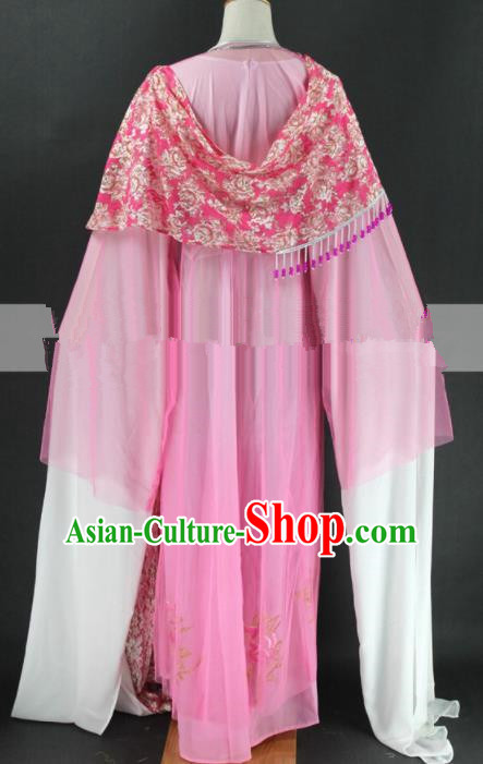 Chinese Traditional Peking Opera Diva Cui Yingying Pink Dress Ancient Rich Lady Costume for Women Chinese Traditional Peking Opera Diva Cui Yingying Pink Dress Ancient Rich Lady Costume for Women