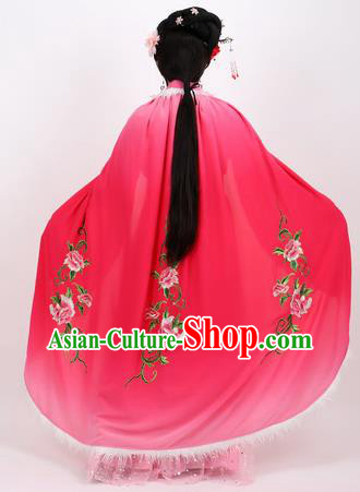 Professional Chinese Traditional Beijing Opera Rosy Cape Ancient Princess Costume for Women Professional Chinese Traditional Beijing Opera Rosy Cape Ancient Princess Costume for Women