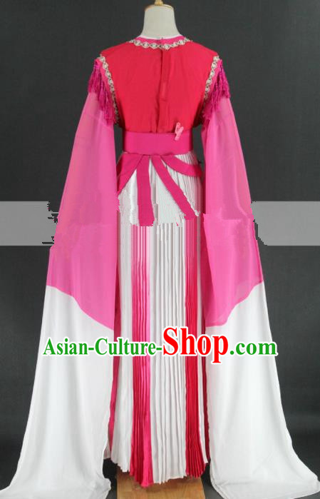 Professional Chinese Traditional Peking Opera Rosy Dress Ancient Palace Maid Costume for Women Professional Chinese Traditional Peking Opera Rosy Dress Ancient Palace Maid Costume for Women