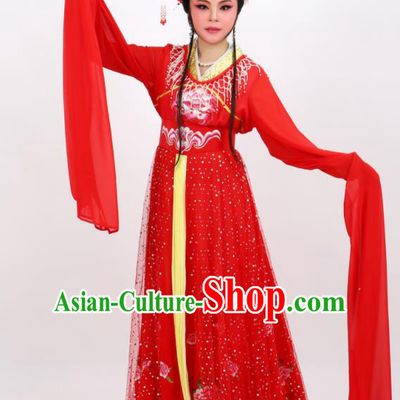 Professional Chinese Traditional Peking Opera Princess Red Dress Ancient Palace Lady Costume for Women