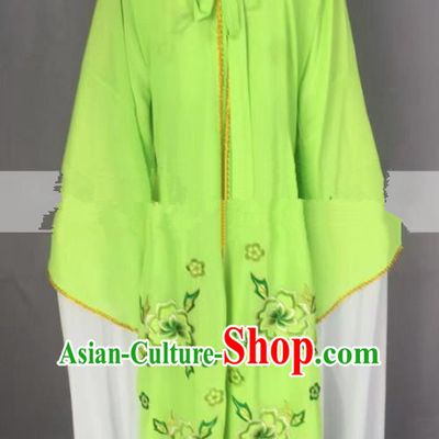 Chinese Traditional Peking Opera Actress Servant Girl Green Dress Ancient Poor Lady Costume for Women