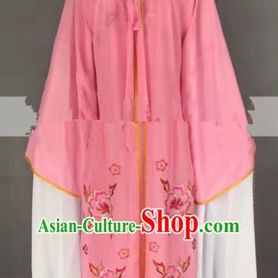 Chinese Traditional Peking Opera Actress Servant Girl Pink Dress Ancient Poor Lady Costume for Women