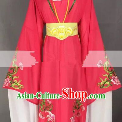 Chinese Traditional Peking Opera Actress Hua Tan Rosy Dress Ancient Rich Lady Costume for Women
