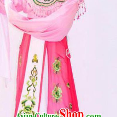 Chinese Traditional Peking Opera Princess Pink Dress Ancient Imperial Consort Costume for Women