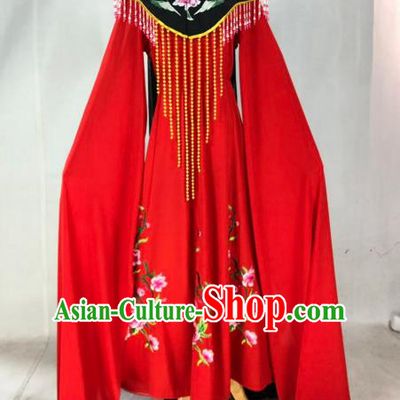 Chinese Traditional Peking Opera Actress Wang Xifeng Red Dress Ancient Court Queen Costume for Women