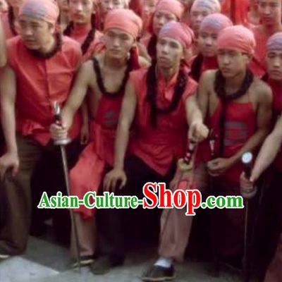 Yihetuan Yi He Tuan Boxer Costume Qing Dynasty Costume Full Set for Men