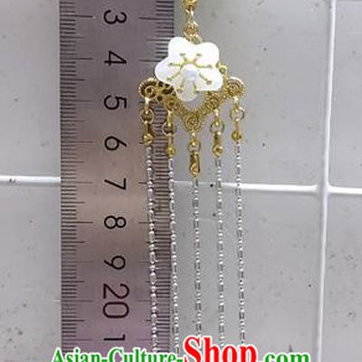 Chinese Traditional Hanfu Green Brooch Accessories Ancient Princess Tassel Breastpin Pendant for Women