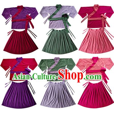 Ancient Chinese Female Servant Costumes Poor People Clothes Costume Farmer Costumes Chinese Civilian Costumes for Women